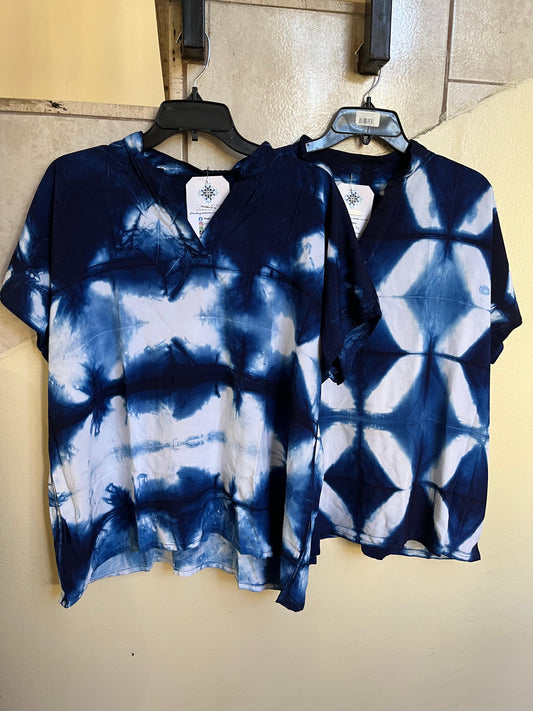 Blusa añil Talla Grande
