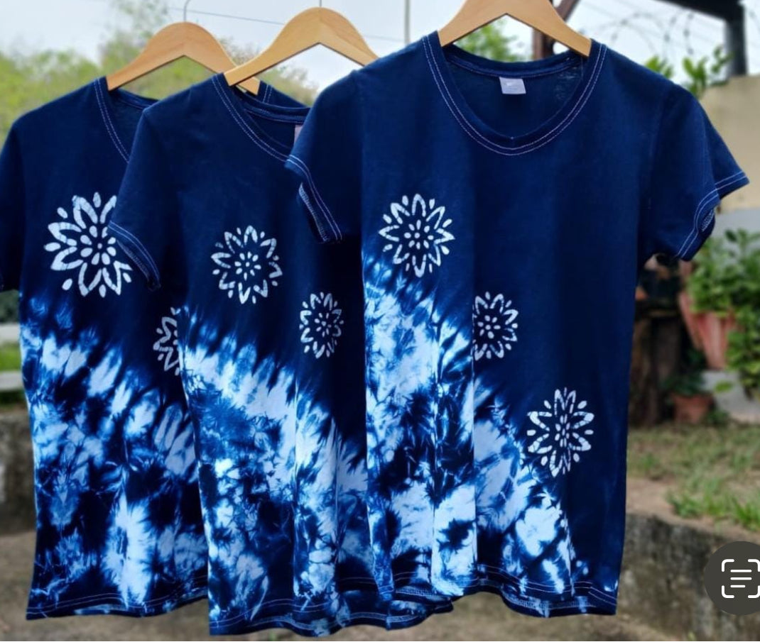 Camiseta para dama de añil
