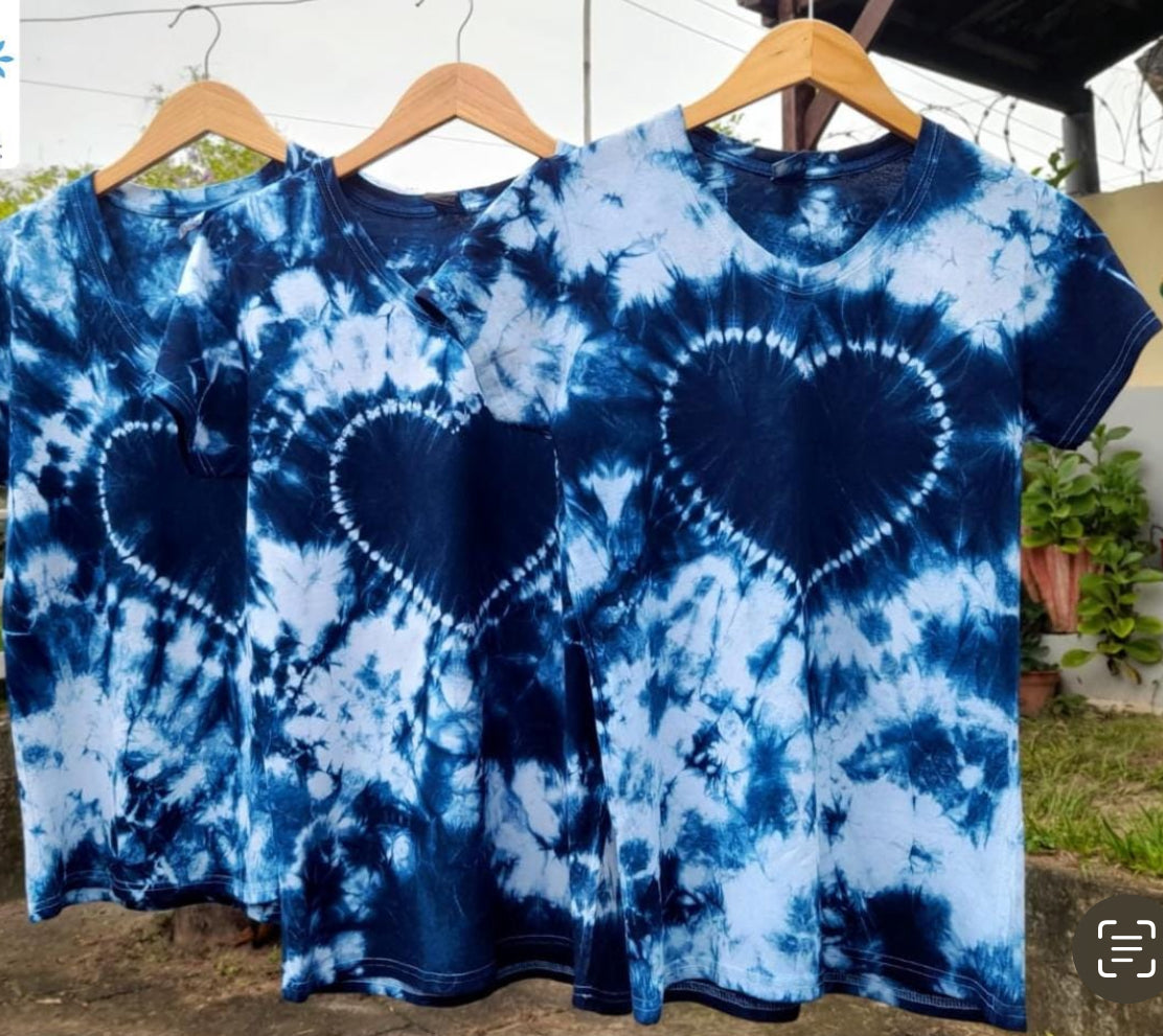 Camiseta para dama de añil