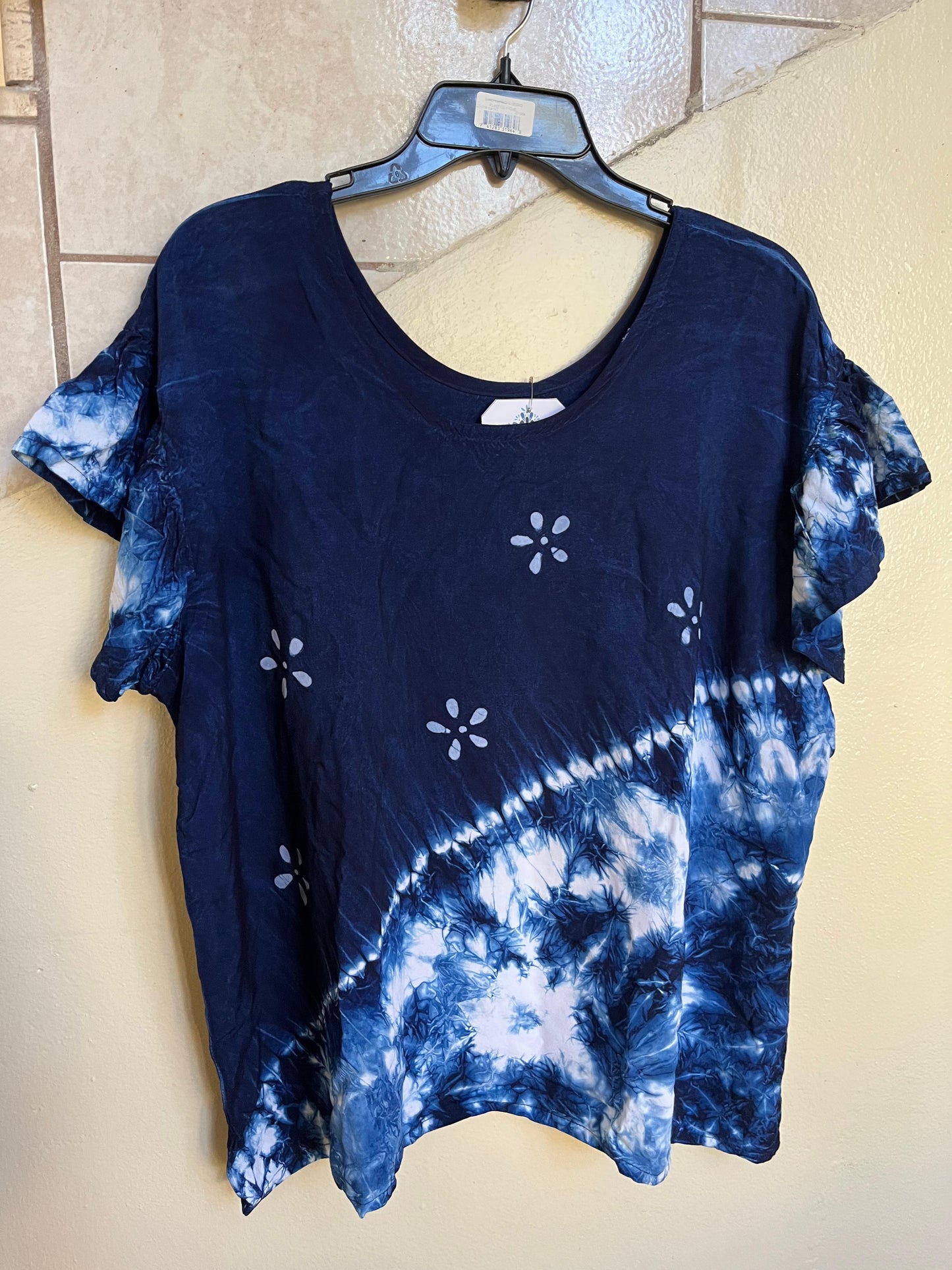 Blusa añil Talla Grande