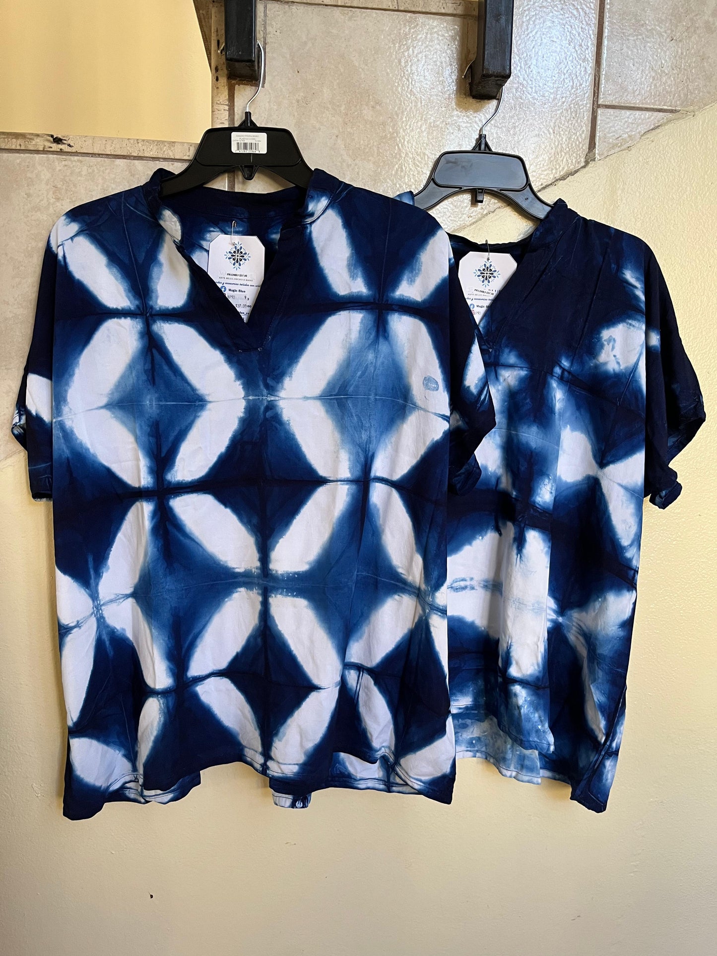 Blusa añil Talla Grande