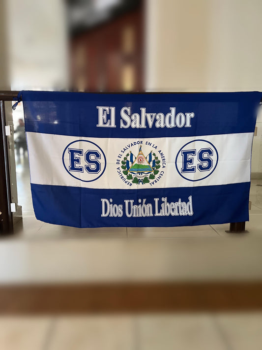 Bandera El Salvador Grande de Tela