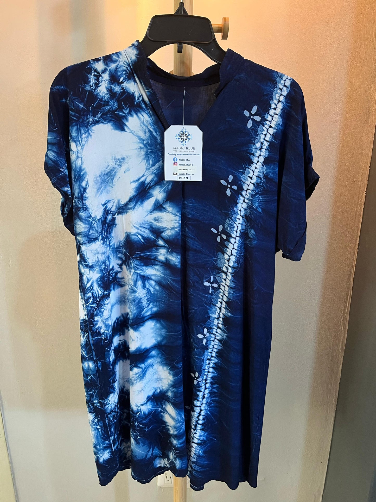 Vestido corto Blue Magic añil