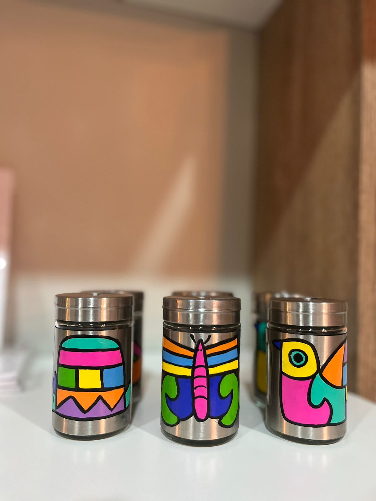 Salero de Acero Decorado