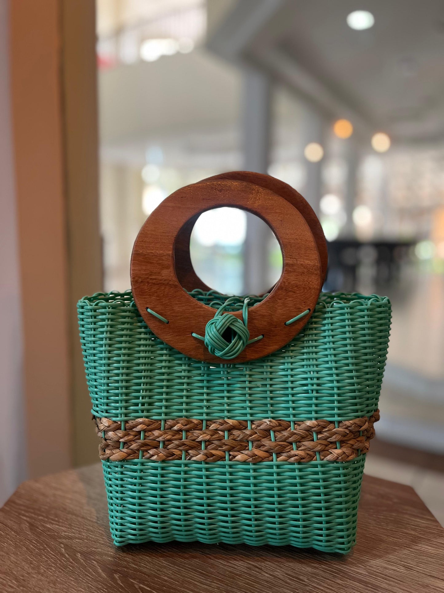 Carteras aro de madera pequeñas