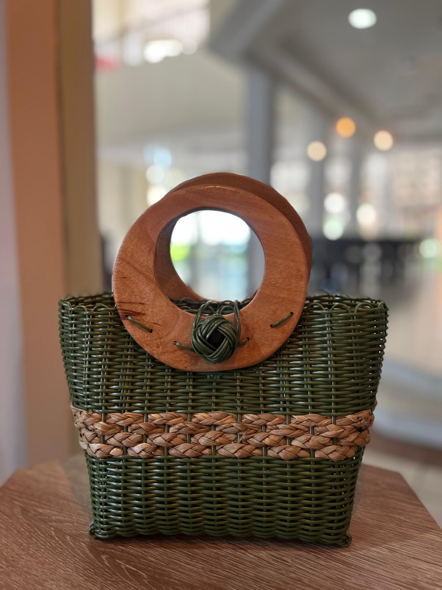 Carteras aro de madera pequeñas